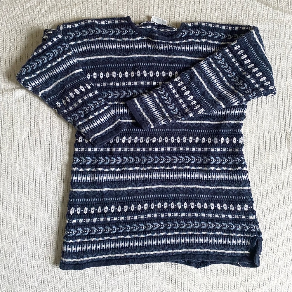 Vintage style knit short dress or long sweater if you’re tall